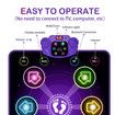 Dance Mat Toys for Kids, Dancing Toys Ages 4 to 12 Year Old Girl Gifts, Light Up 6 Buttons with 6 Game Modes Step Floor Mat, Bluetooth and Built-in Musical Dance Ma