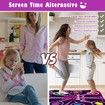 Bluetooth Dance Mat Light Up for Kids Birthday Party Built-in Music Interactive Fun Toy for Ages 3-12