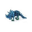 3D Printed Dragon Figurine Red And Golden Flying Dragon With Wings Joint Movable Ornament Decoration