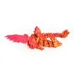 3D Printed Dragon 20cm Figurine Red And Golden Flying Dragon With Wings Joint Movable Ornament Decoration