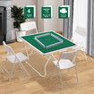 Mahjong Poker Game Table Portable Folding MaJiang Card Board Blackjack Domino Gaming Desk Lightweight for Camping Picnic Green