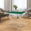 Mahjong Poker Game Table Portable Folding MaJiang Card Board Blackjack Domino Gaming Desk Lightweight for Camping Picnic Green