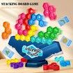 Hexagonal Diamond Balance Tower Puzzle Game For Kids, Desktop Toy With Cube Jigsaw, Parent-Child Interactive Logic Thinking Training Toy For Boys & Girls , Random Parts Color