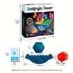 Hexagonal Diamond Balance Tower Puzzle Game For Kids, Desktop Toy With Cube Jigsaw, Parent-Child Interactive Logic Thinking Training Toy For Boys & Girls , Random Parts Color