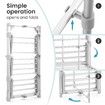 Maxkon Electric Airer 3 Tier Heated Clothes Dryer Laundry Drying Rack Heater Towel Rail Stand Foldable 220W