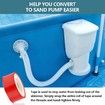 Conversion Kit Replacement for Summer Waves Skimmer Pumps, Fit SFX1000 SFX1500 SFX600 SFX1500S, Fits Polygroup Skimmer Filter Pump Systems, Convert to Sand Pump Compatible Equipment
