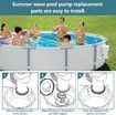Conversion Kit Replacement for Summer Waves Skimmer Pumps, Fit SFX1000 SFX1500 SFX600 SFX1500S, Fits Polygroup Skimmer Filter Pump Systems, Convert to Sand Pump Compatible Equipment