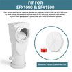 Conversion Kit Replacement for Summer Waves Skimmer Pumps, Fit SFX1000 SFX1500 SFX600 SFX1500S, Fits Polygroup Skimmer Filter Pump Systems, Convert to Sand Pump Compatible Equipment