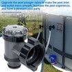 Plunger Valve for Intex Pools, Plunger Valve Connection Pool Pump Hose of 38, for Intex Hose Plunger Valve Replacement