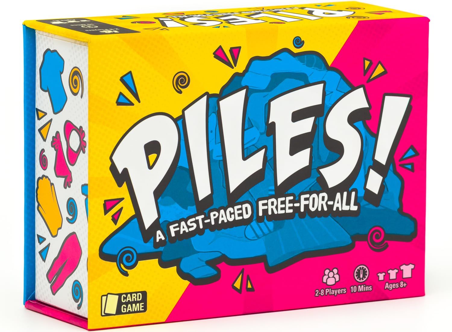 Piles Card Game Family Entertainment Travel Party Fun for Kids Ages 8+ Quick Memory Challenge Competitive Play