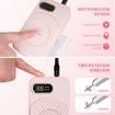 45000RPM Nail Drill Machine Electric Portable Nail File Rechargeable Nail Sander for Gel Nails Polishing for Home Manicure Salon, Pink