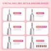 45000RPM Nail Drill Machine Electric Portable Nail File Rechargeable Nail Sander for Gel Nails Polishing for Home Manicure Salon, Pink