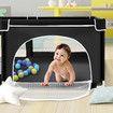 Baby Playpen Playground Fence Pen Kids Safety Gate Indoor Game Activity Centre Enclosure Barrier Play Room Yard 150x180cm Mesh Walls