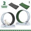 Cat Wheel Running Toy Exerciser Fitness Workout Treadmill Machine Indoor Feline Spinning Walking Training Circle Plastic
