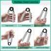 Grip Strength Trainer 4 Pack,50LB-200LB Metal Hand Grip Strengthener,Non-Slip Heavy-Duty Forearm Exerciser,Hand Gripper for Muscle Building and Hand Rehabilitation Exercising (Silver)