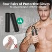 Grip Strength Trainer 4 Pack,50LB-200LB Metal Hand Grip Strengthener,Non-Slip Heavy-Duty Forearm Exerciser,Hand Gripper for Muscle Building and Hand Rehabilitation Exercising (Silver)