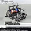 Toy Trucks with RV Motor for Boys Girl Diecast Metal Cybertruck Model Pickup Truck 1/32 Toy Cars Race with Sound and Light Gift Age3+ (Black)
