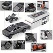 Toy Trucks with RV Motor for Boys Girl Diecast Metal Cybertruck Model Pickup Truck 1/32 Toy Cars Race with Sound and Light Gift Age3+ (Silver)