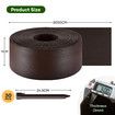 Garden Bed Edging 30mx15cm Lawn Border Landscape Flower Fence Plant Grass Path Driveway DIY Flexible Plastic Barrier Roll Kit