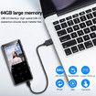 64GB MP3 Player with Bluetooth 5.2, Music Player with Built-in HD Speaker, FM Radio, Voice Recorder, Hi-Fi Sound, E-Book Function