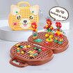 Electric Drill Toy Set for Kids Montessori Learning Pretend Play Screw Toolbox Educational DIY Tool Kit Gift