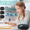 Multi-Function Bluetooth CD Player, Dual Speaker Stereo, Stereo Output Shock-Proof USB Charging,Learning Machine