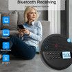 Multi-Function Bluetooth CD Player, Dual Speaker Stereo, Stereo Output Shock-Proof USB Charging,Learning Machine