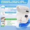Contact Lens Cleaner Machine, Contact Lenses Cleaners Case with Night Light, Automatic Vibration Contact Lens Cleaning Kit for Traveling