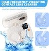 Contact Lens Cleaner Machine, Contact Lenses Cleaners Case with Night Light, Automatic Vibration Contact Lens Cleaning Kit for Traveling