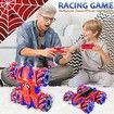 Remote Control Spider Car 2.4Ghz 360 Degree Rotating Double Sided RC Stunt Cars with Cool Headlights,Rechargeable 4WD Off Road Drift Toys