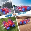 Remote Control Spider Car 2.4Ghz 360 Degree Rotating Double Sided RC Stunt Cars with Cool Headlights,Rechargeable 4WD Off Road Drift Toys