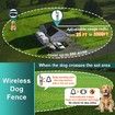 Dog Fence System Covers 1050m Wireless Fence Remote distance1800M Dog Collar Fence System Training Collar 3 Training Modes dogs Pets 1 Reciever