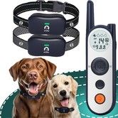 Dog Fence System Covers 1050m Wireless Fence Remote distance1800M Dog Collar Fence System Training Collar  3 Training Modes dogs Pets 2 Recievers