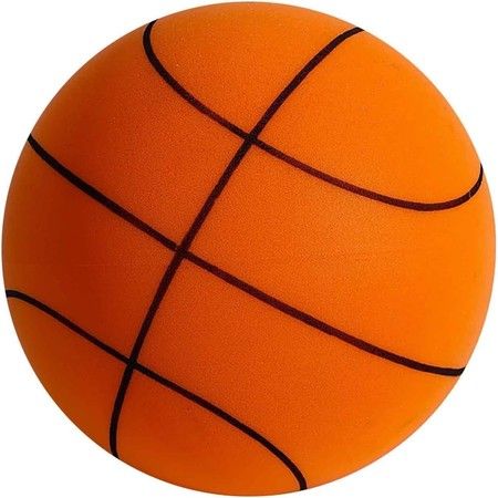 Size 7 (29.5") Silent Basketball High-Density Soft Foam and Low Noise Indoor Training Ball Easy Grip Highly Elastic Practice Ball