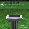 2Pcs Solar Rat Repellent for Lawn Garden Outdoor Ultrasonic Pest Repeller Lizard Repellent Snake Repellent Mole Gopher Snakes Vole