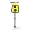 Solar Ultrasonic Animal Repeller Dog Repellent Waterproof 360 Induction LED Flame Light Outdoor Dogs Deer Cat and Raccoons for Garden Yard