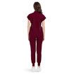 Scrubs Set for Women Nurse Uniform Jogger Suit Stretch Top & Pants with Multi Pocket for Nurse Esthetician Workwear (Red,Size:XX-Large)