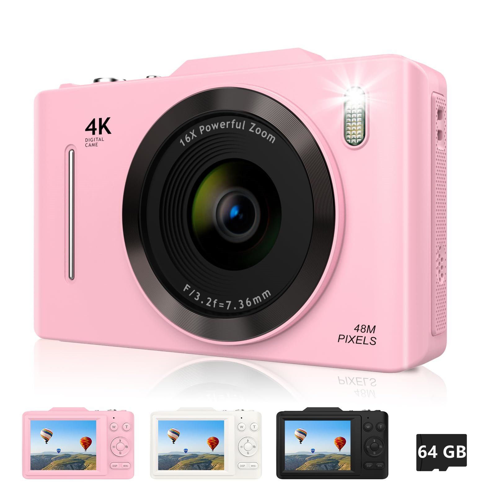 Digital Camera, FHD 4K 44MP Kids Digital Camera, 16X | Ubuy