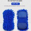 2 Pack Car Wash Sponge,Texture Two Sided Lint and Scratch-Free Ultra Absorbent Cleaning Glove Sponges Washing Tools for Motor Kicthen (Orange)