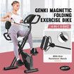 Genki Exercise Bike 4in1 Foldable Bicycle Home Gym Equipment Magnetic Indoor Cycling Trainer Adjustable Resistance LCD Screen