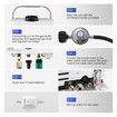 Maxkon Gas Water Heater 9 in 1 10L Outdoor Portable Camping Shower Instant Hot Heating System White with Pump