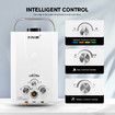 Maxkon Gas Water Heater 9 in 1 10L Outdoor Portable Camping Shower Instant Hot Heating System White with Pump