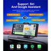 10.26 Inch Portable Car Radio with Backup Camera, Wireless Dash Mount Apple CarPlay and Android Auto, Touch Screen Display, Double Din Stereo Bluetooth, Mirror Link, FM