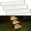 3 Pack Motion Activated RV Step Lights,10 LED Battery Operated Motorhome Motion Sensor Light Strip,Magnetic Night Light Bar for Motorhome Travel,Trailers,Camper (Warm Light)