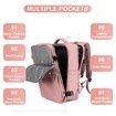 Travel Backpack with Shoe Compartment for Women Men Waterproof Sports Luggage Computer Backpack Casual Daypack(Pink)