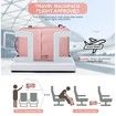 Travel Backpack with Shoe Compartment for Women Men Waterproof Sports Luggage Computer Backpack Casual Daypack(Pink)