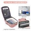 Travel Backpack with Shoe Compartment for Women Men Waterproof Sports Luggage Computer Backpack Casual Daypack(Pink)