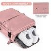Travel Backpack with Shoe Compartment for Women Men Waterproof Sports Luggage Computer Backpack Casual Daypack(Pink)
