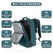 Travel Backpack with Shoe Compartment for Women Men Waterproof Sports Luggage Computer Backpack Casual Daypack(Peacock Blue)