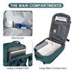 Travel Backpack with Shoe Compartment for Women Men Waterproof Sports Luggage Computer Backpack Casual Daypack(Peacock Blue)